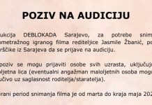 Jasmila Žbanić poziva na audiciju: Traže se naturščici iz Sarajeva